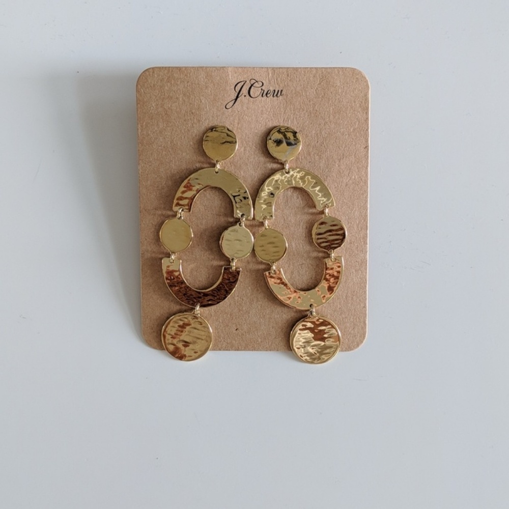 JCrew Hammered Orbit Earrings